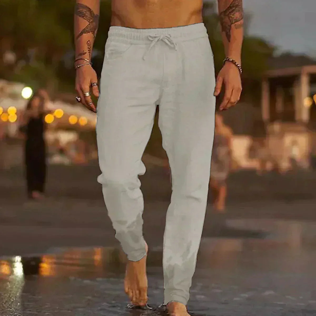 Finn - Pantalon décontracté à cordon