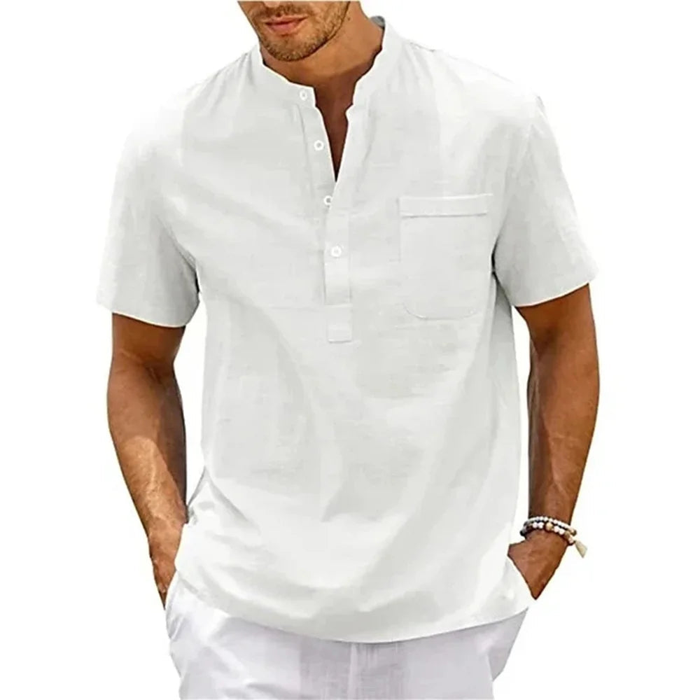 Kaleb - Chemise mandarin élégante