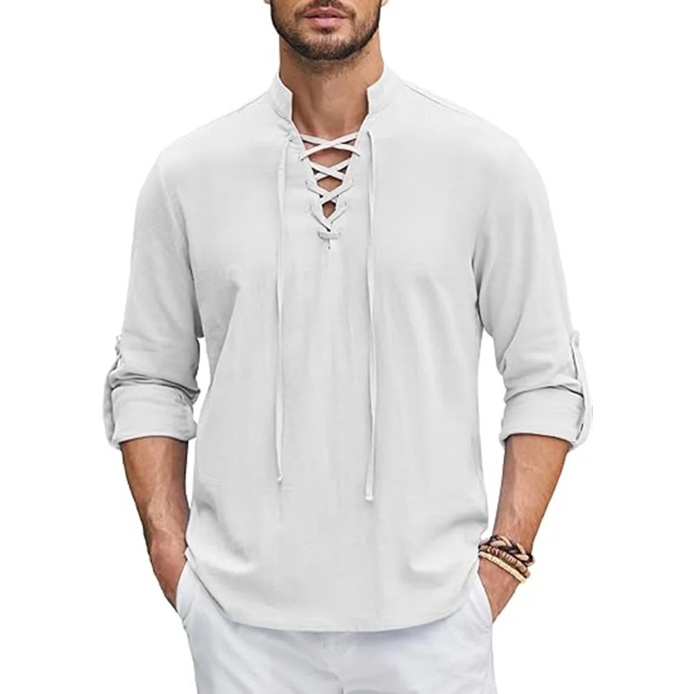 Cayden - Chemise en dentelle décontractée