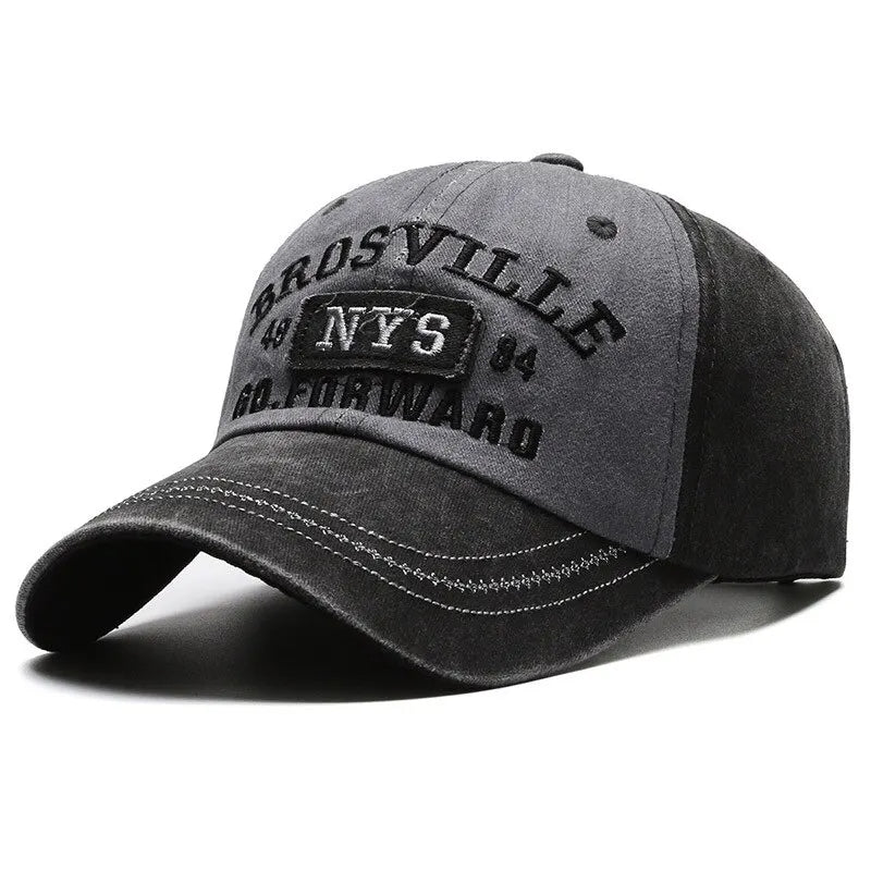 Gideon - Casquette de baseball en denim