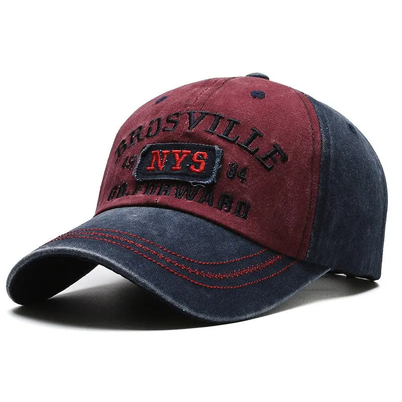 Gideon - Casquette de baseball en denim