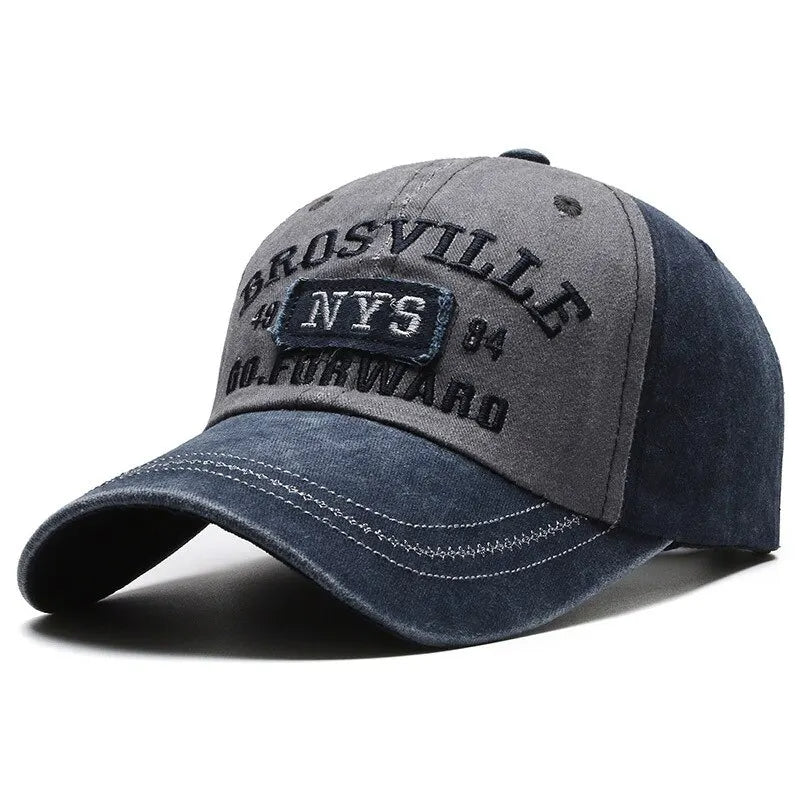 Gideon - Casquette de baseball en denim