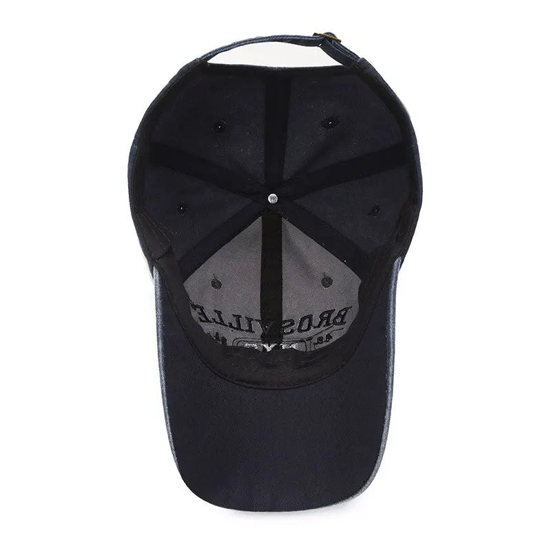 Gideon - Casquette de baseball en denim