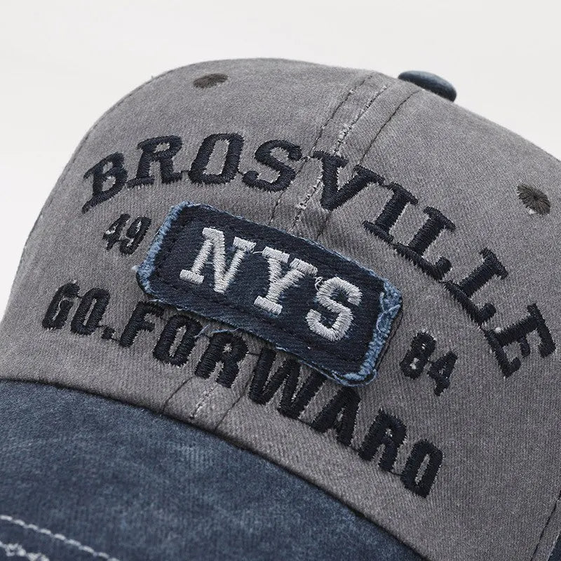 Gideon - Casquette de baseball en denim
