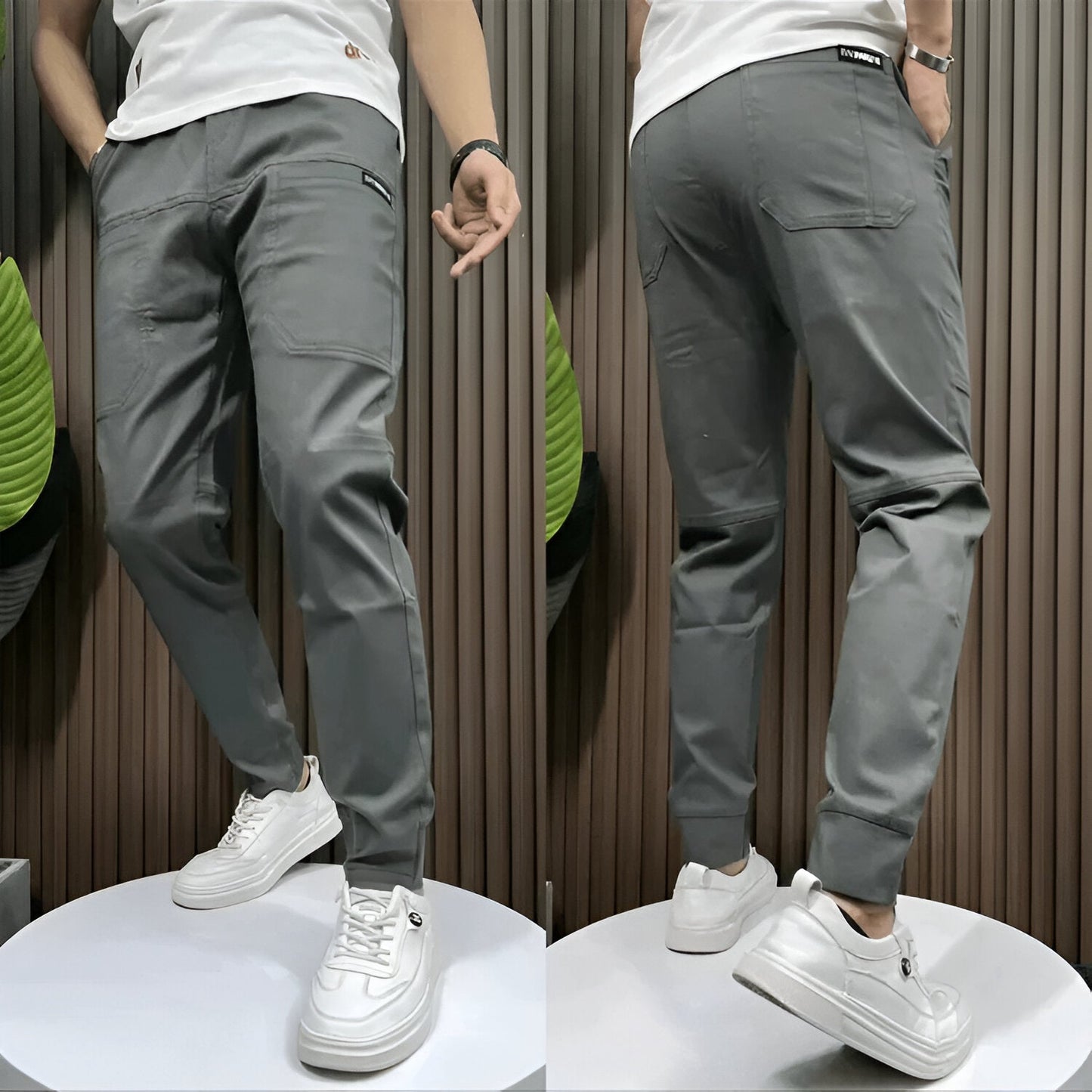 Killian - Pantalon cargo décontracté à taille élastique (1 acheté, 1 offert)