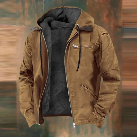 Evander - Veste minimaliste en cuir pour homme
