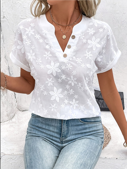 Carly – Blouse Blanche Élégante