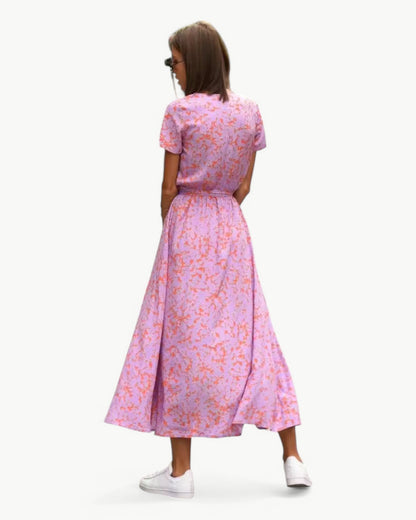 Gia - Robe portefeuille à motifs floraux