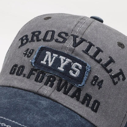 Gideon - Casquette de baseball en denim